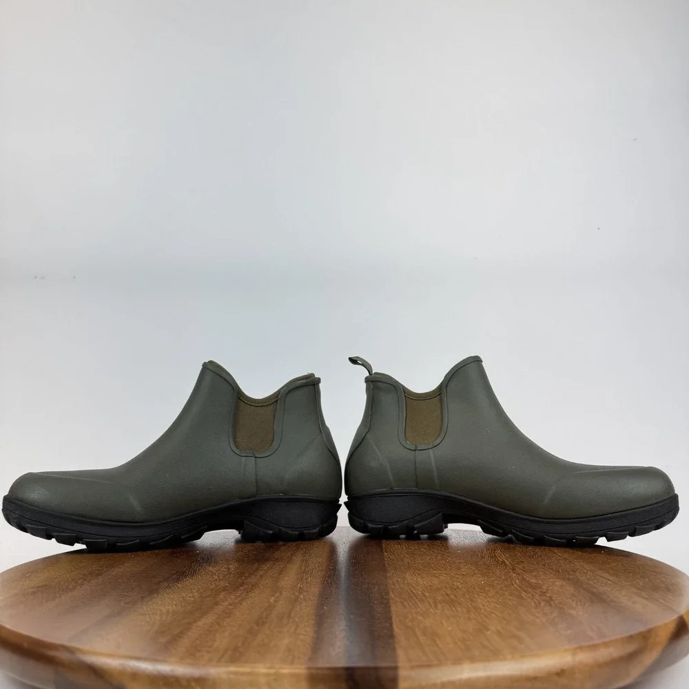 New‎ Mens Bogs Suavie Green Waterproof Slip On Low Chelsea Ankle Bootie Size 9 M